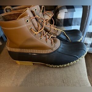 LL Bean Duck Boots - Brown and Black